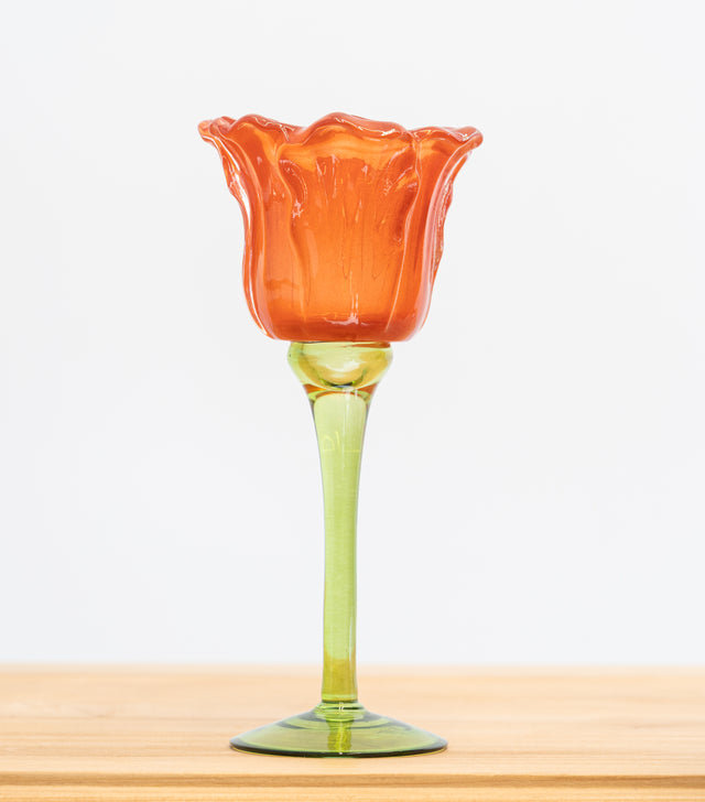 Portavelas tulipán