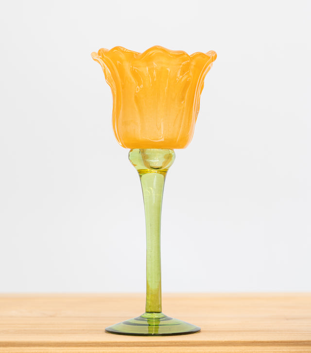Portavelas tulipán