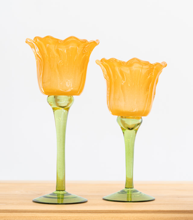 Portavelas tulipán